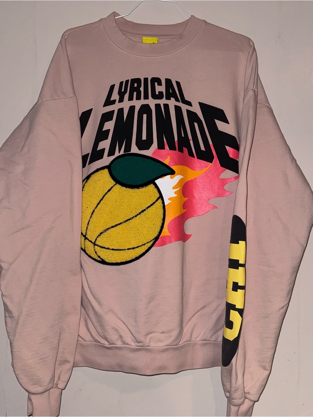 Lyrical Lemonade Chicago Pink Graphic Crewneck Sweater